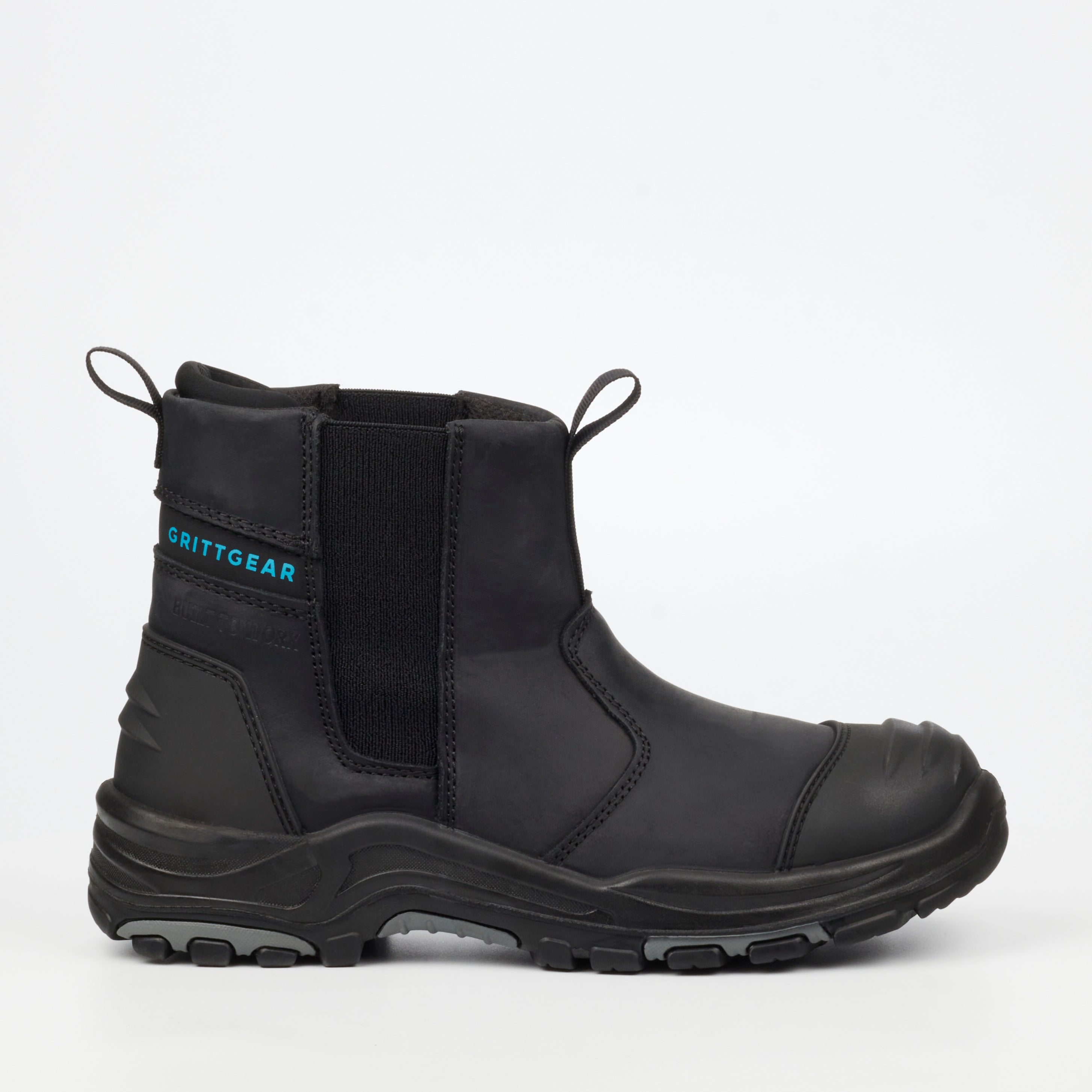Grittgear Slate S3 Crazy Horse Leather Safety Boot - Black safety Grittgear