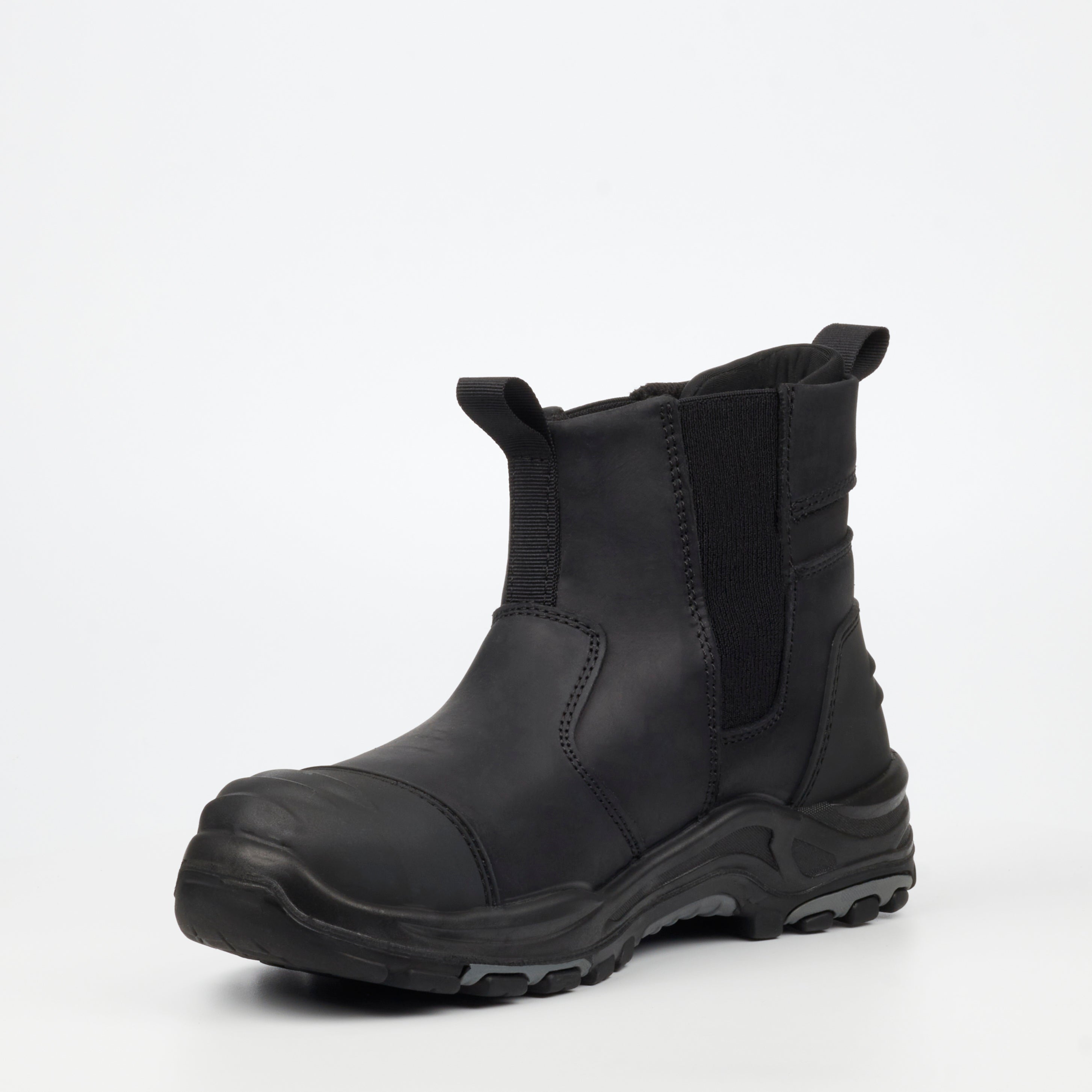 Grittgear Slate S3 Crazy Horse Leather Safety Boot - Black safety Grittgear