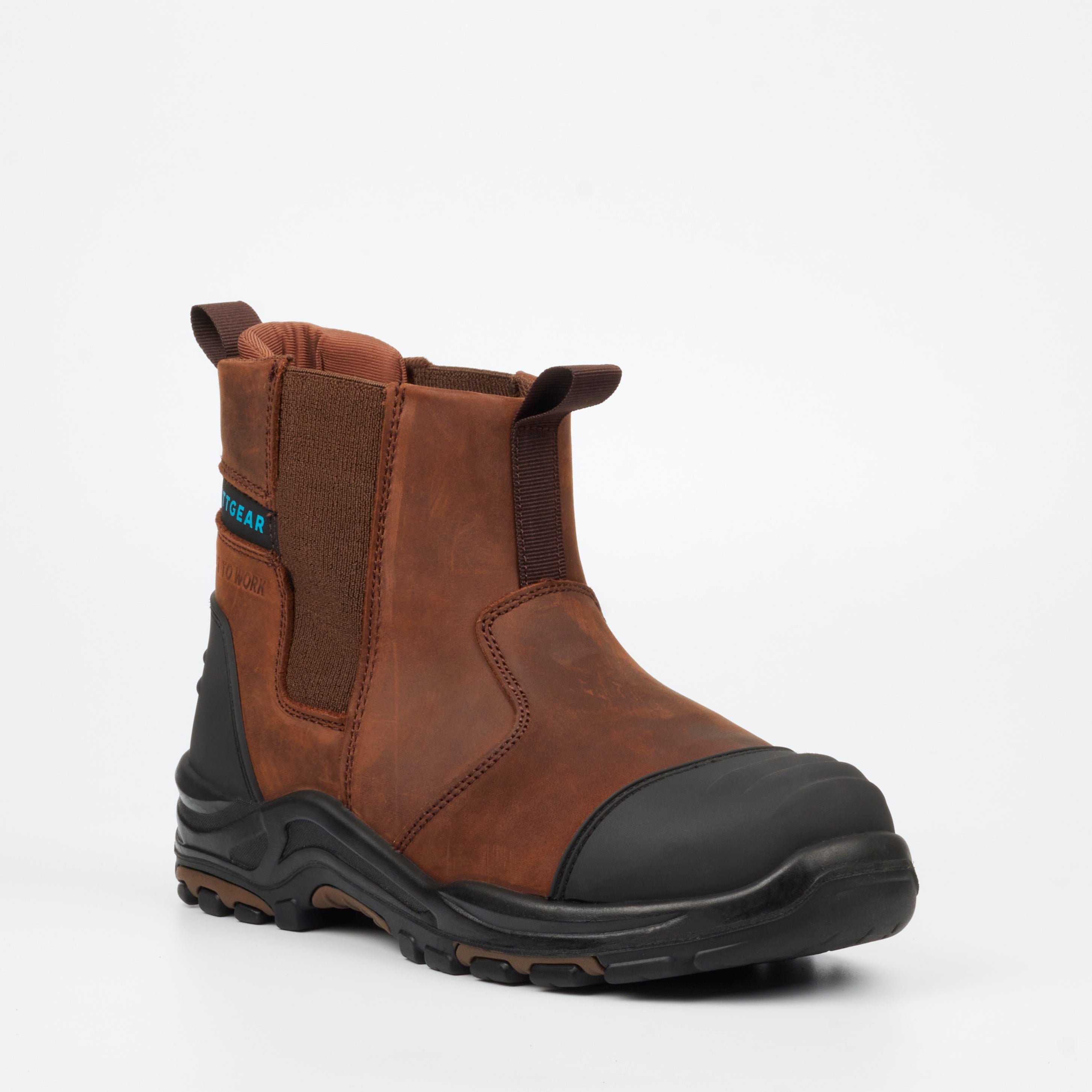 Grittgear Slate S3 Crazy Horse Leather Safety Boot - Chocolate safety Grittgear