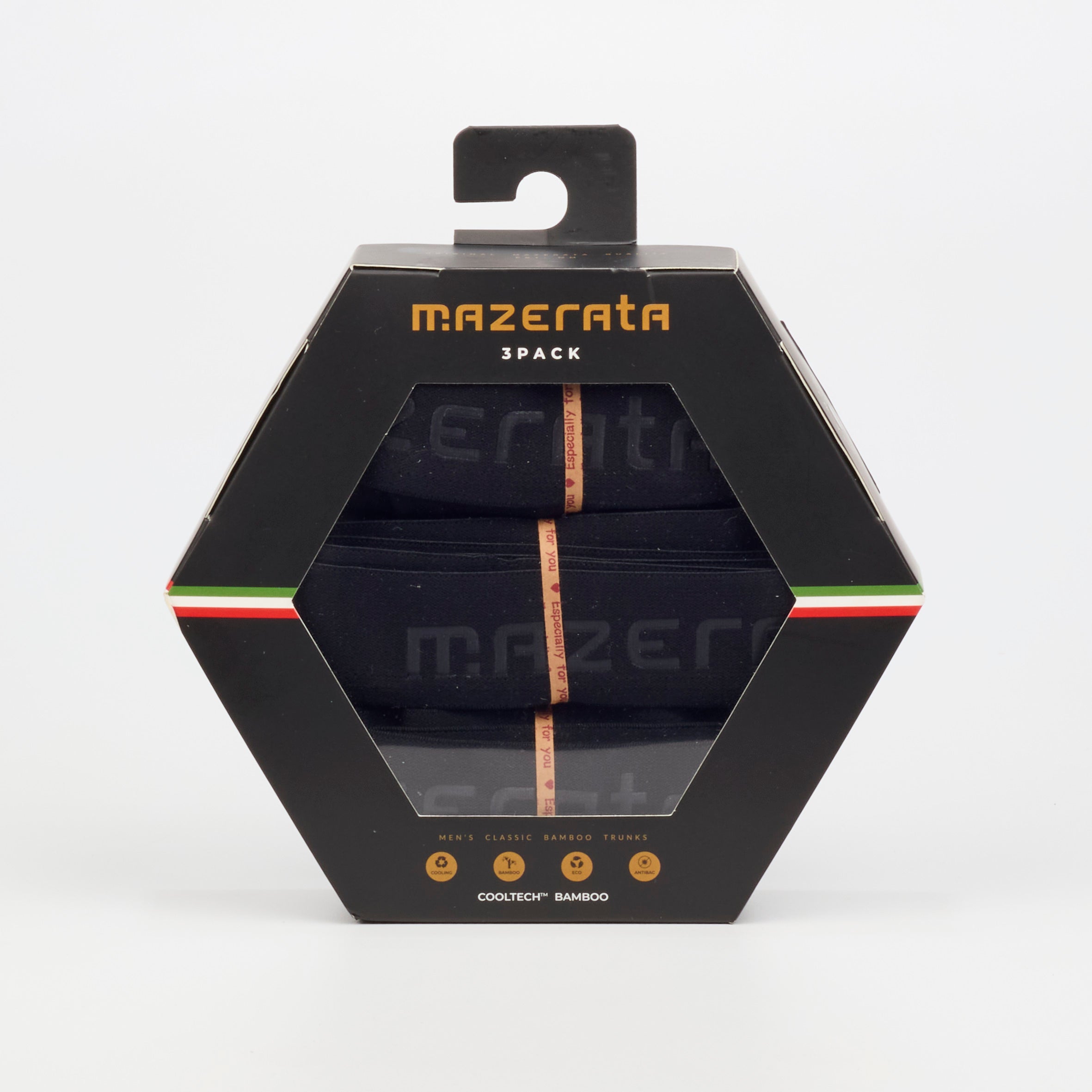 Mazerata Stealth Mode 1 Mens Boxers - Black underwear Mazerata