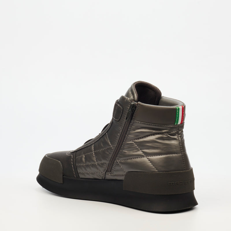Mazerata Valentino 13 Faux Nubuck / Nylon Sneaker - Grey footwear Mazerata   