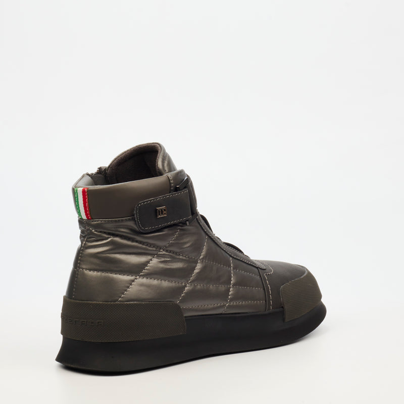 Mazerata Valentino 13 Faux Nubuck / Nylon Sneaker - Grey footwear Mazerata   