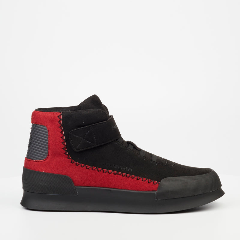 Mazerata Valentino 15 Faux Suede Sneaker - Black footwear Mazerata   