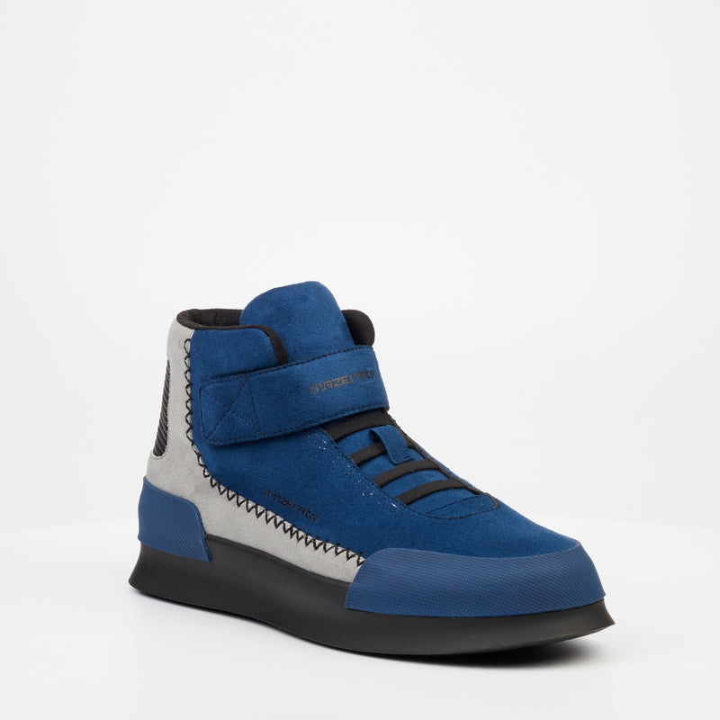 Mazerata Valentino 15 Faux Suede Sneaker - Navy footwear Mazerata   
