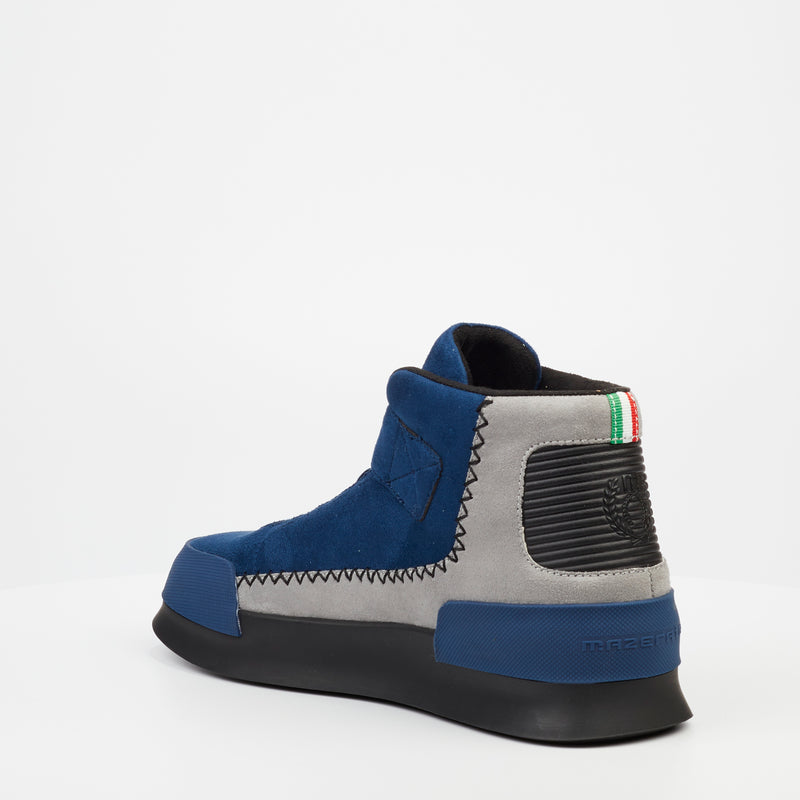 Mazerata Valentino 15 Faux Suede Sneaker - Navy footwear Mazerata   