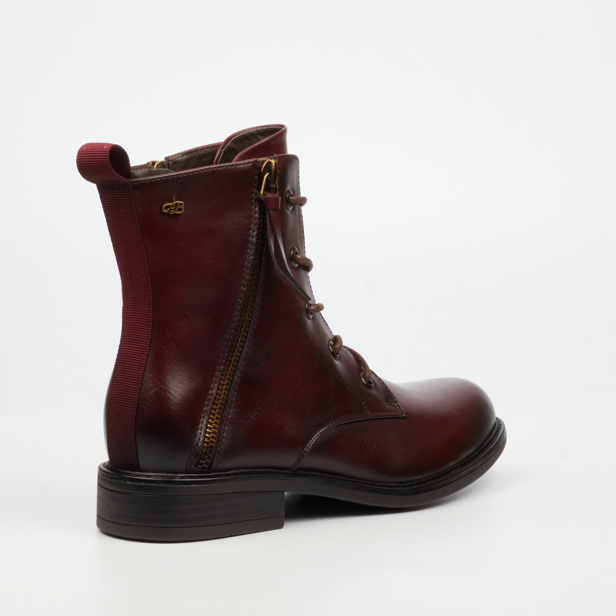 Miss Black Victoria 2 Ankle Boot - Burgundy footwear Miss Black