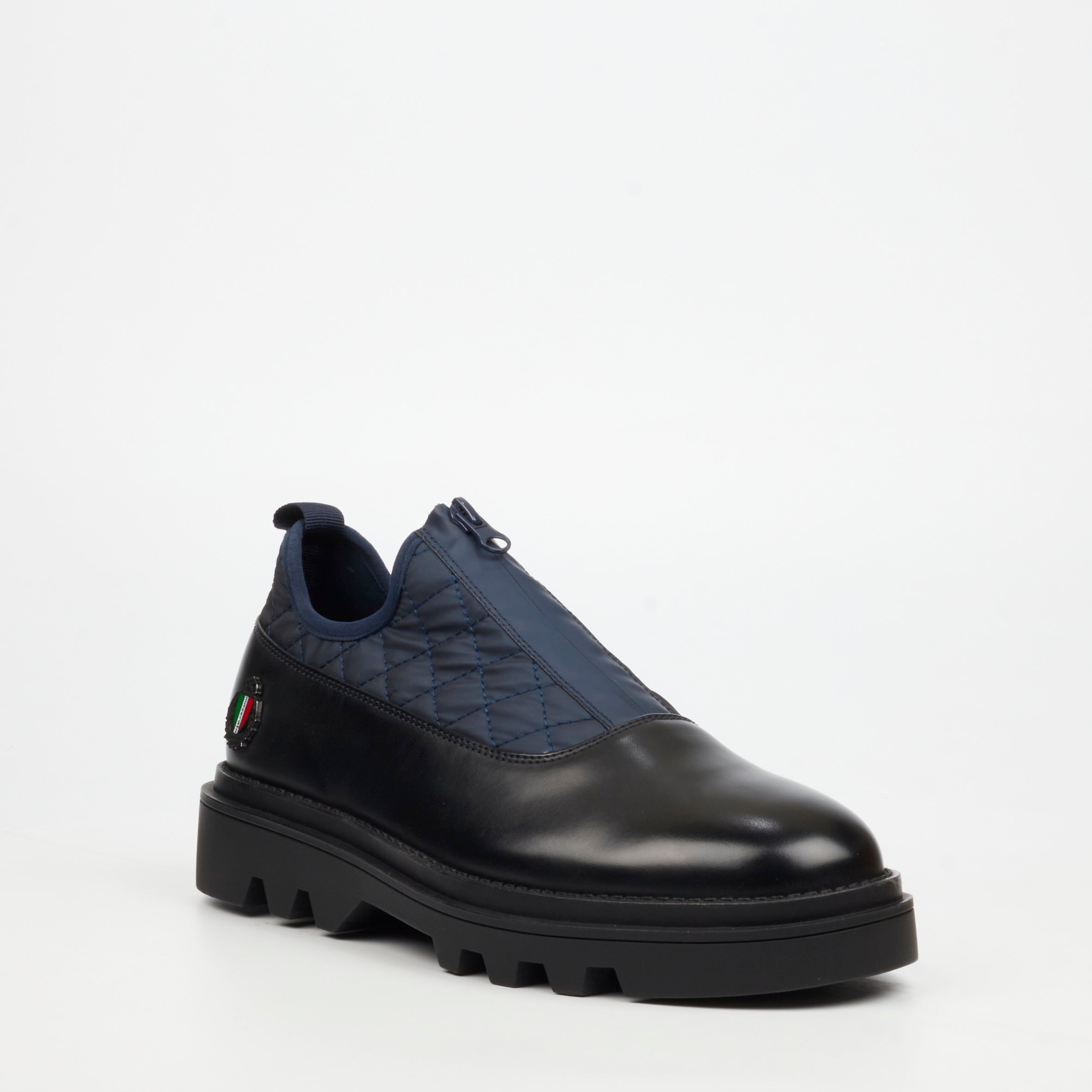 Mazerata Vinchey 3 Nylon / Faux Wax Shoe - Navy footwear Mazerata
