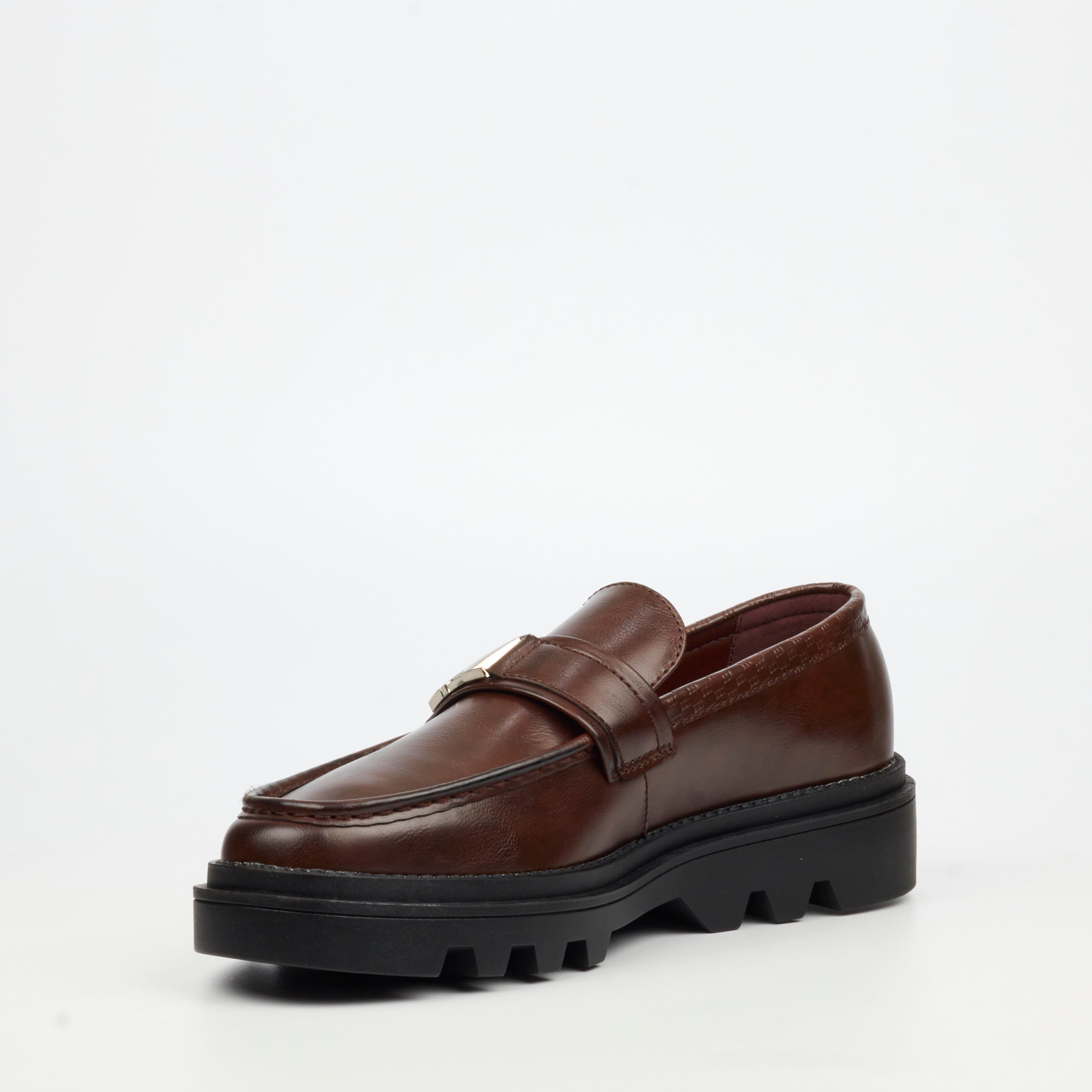 Mazerata Vinchey 59 Faux Leather SHoe - Chocolate footwear Mazerata