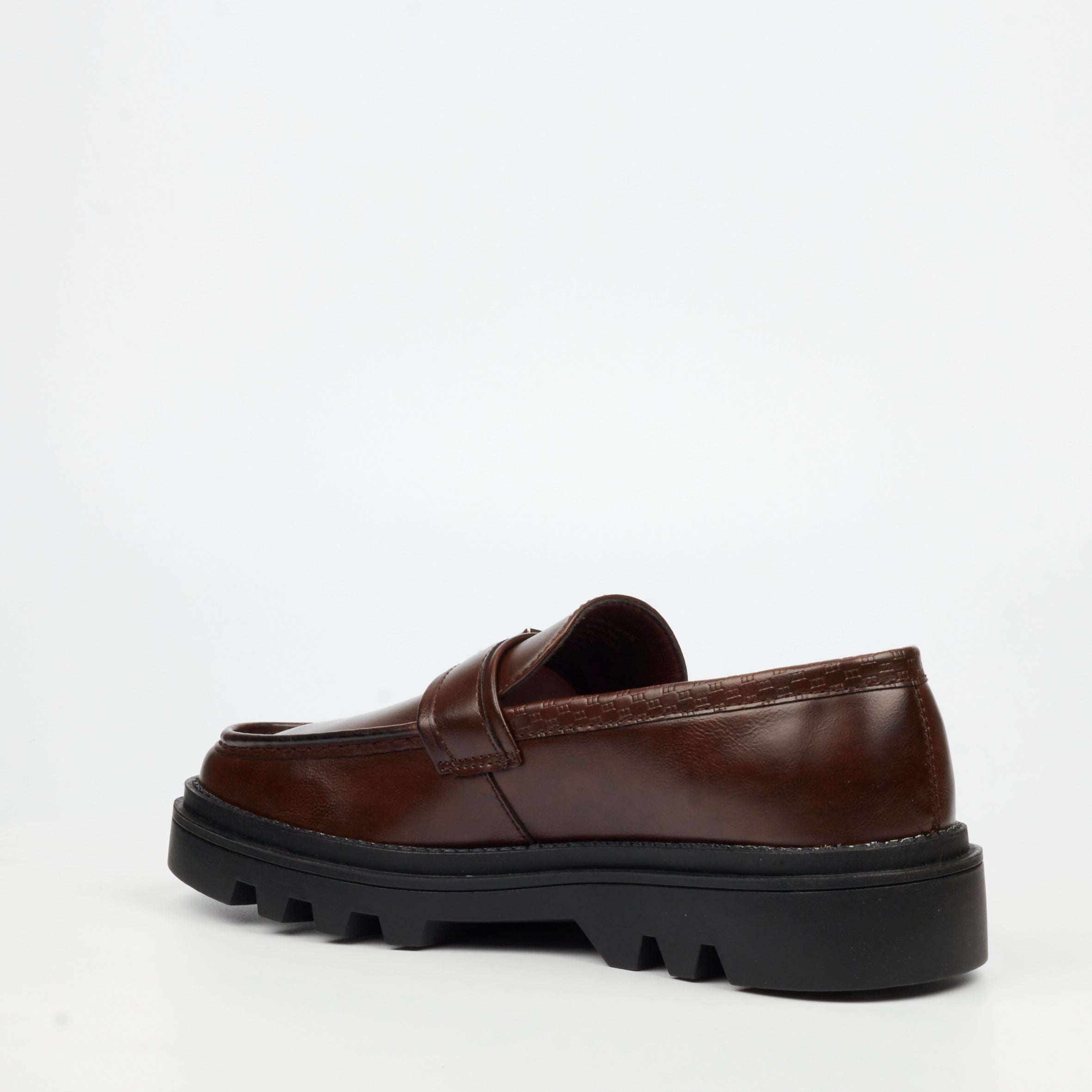 Mazerata Vinchey 59 Faux Leather SHoe - Chocolate footwear Mazerata