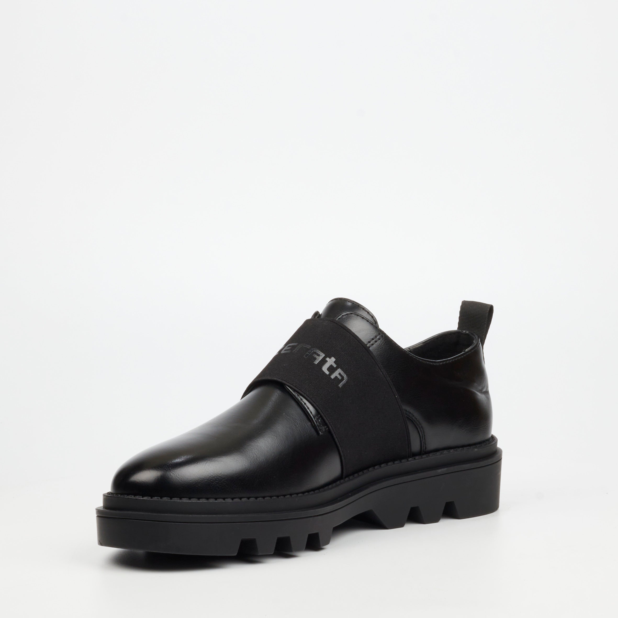 Mazerata Vinchey 63 Faux Leather Shoe - Black footwear Mazerata