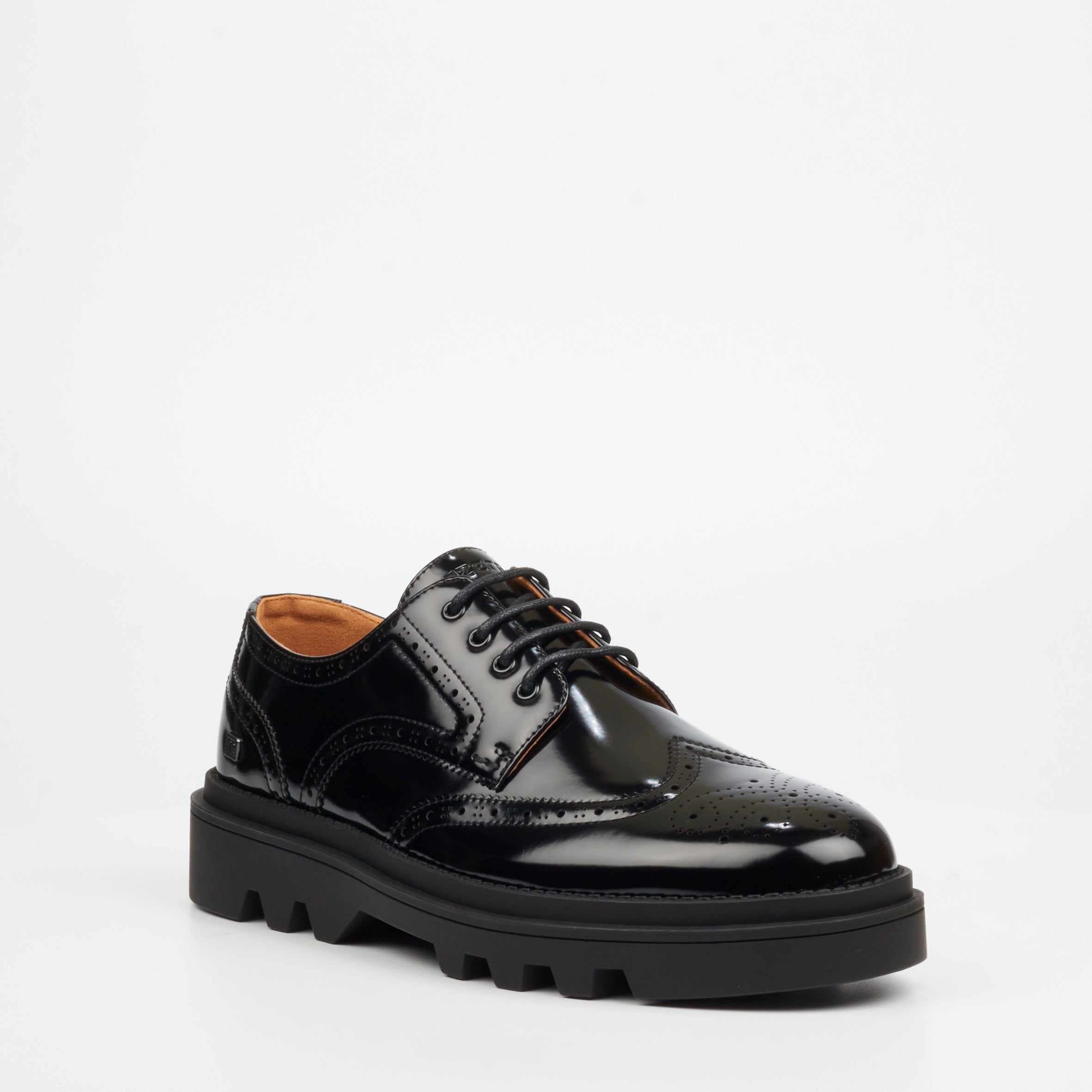 Mazerata Vinchey 67 Faux Patent Shoe - Black footwear Mazerata