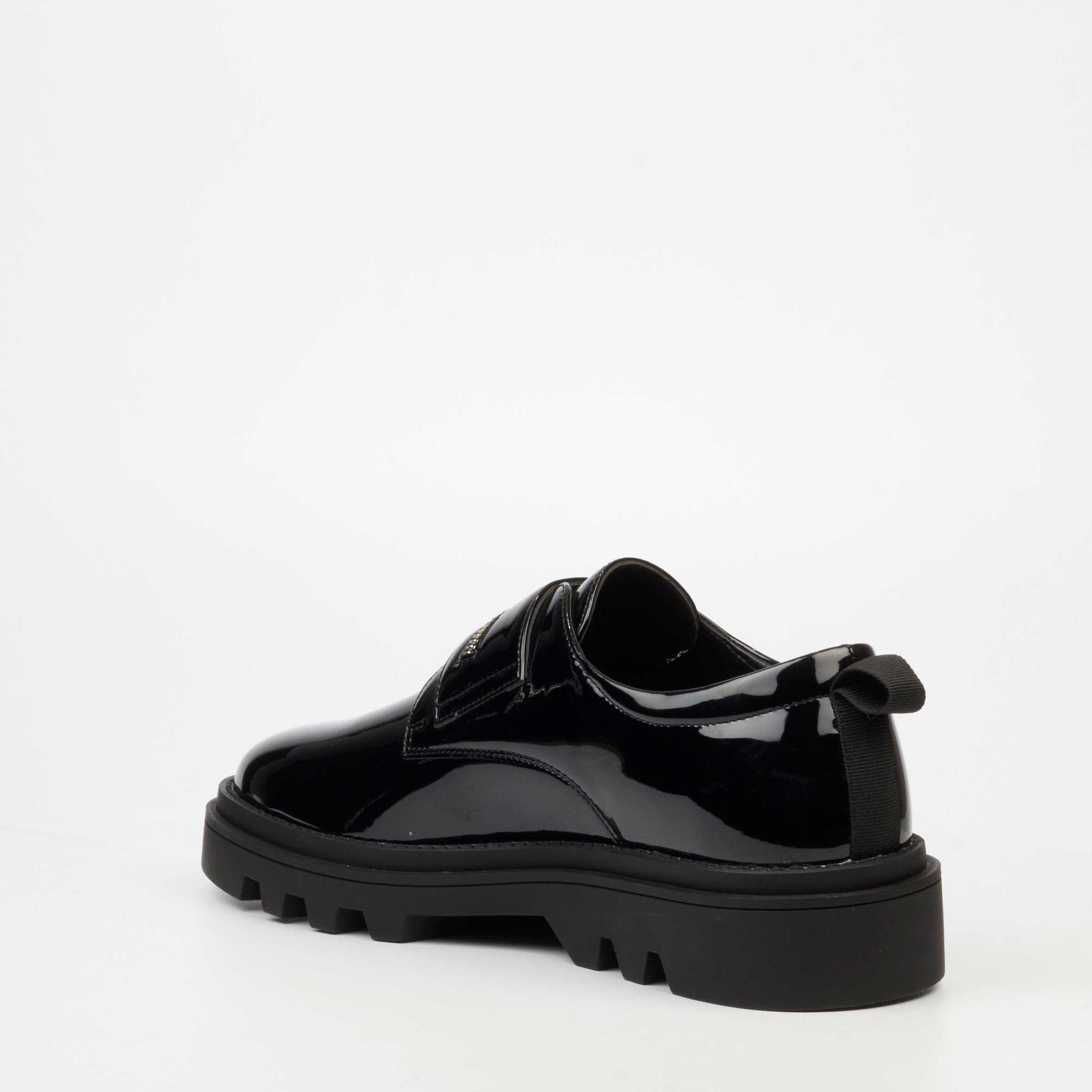 Mazerata Vinchey 73 Faux Patent Shoe - Black footwear Mazerata