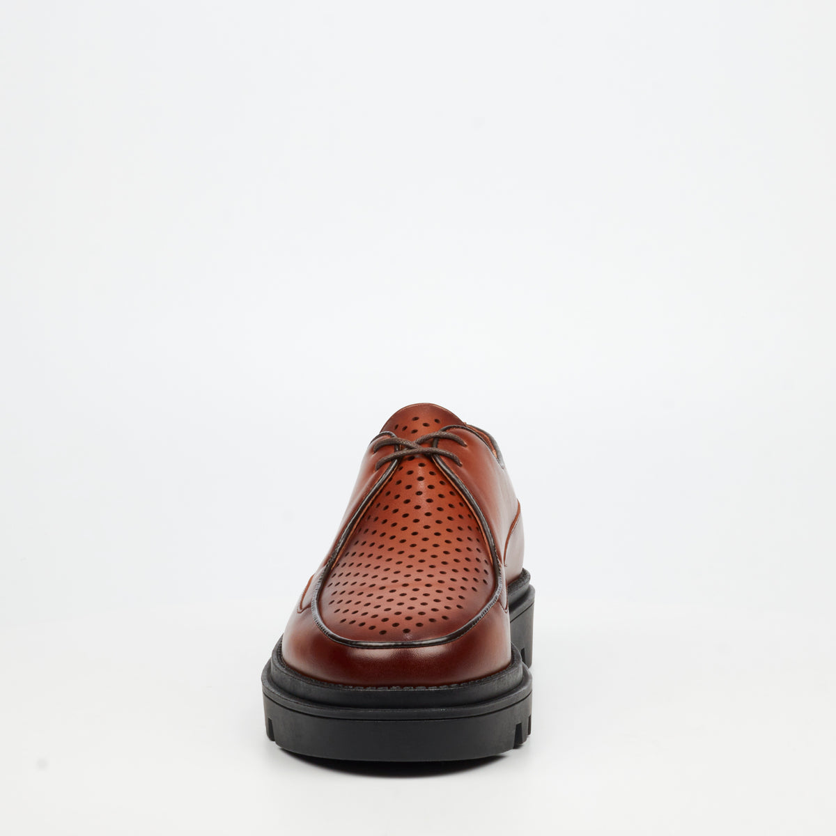 Mazerata Vinchey 84 Faux Wax Shoe - Tan footwear Mazerata