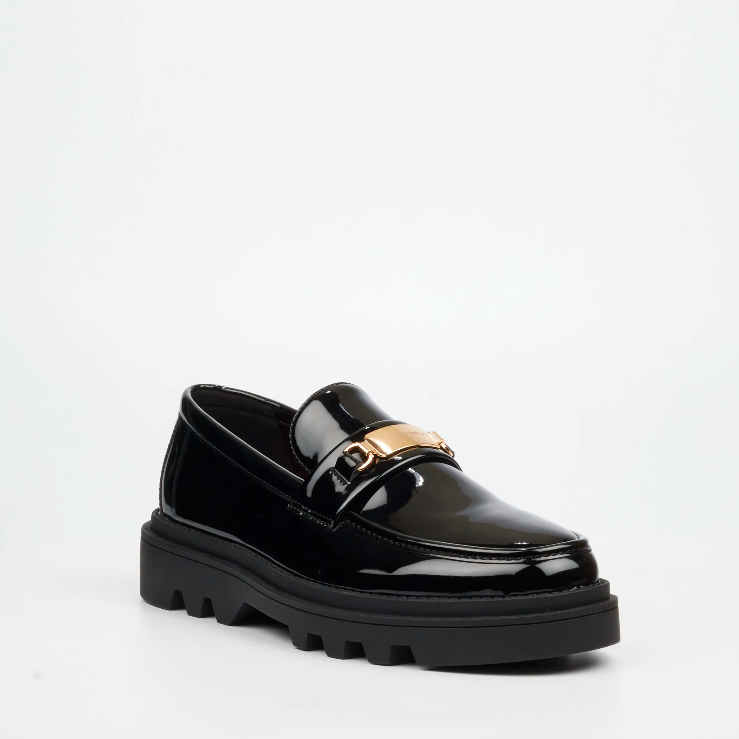 Mazerata Vinchey 90 Faux Patent Shoe - Black footwear Mazerata