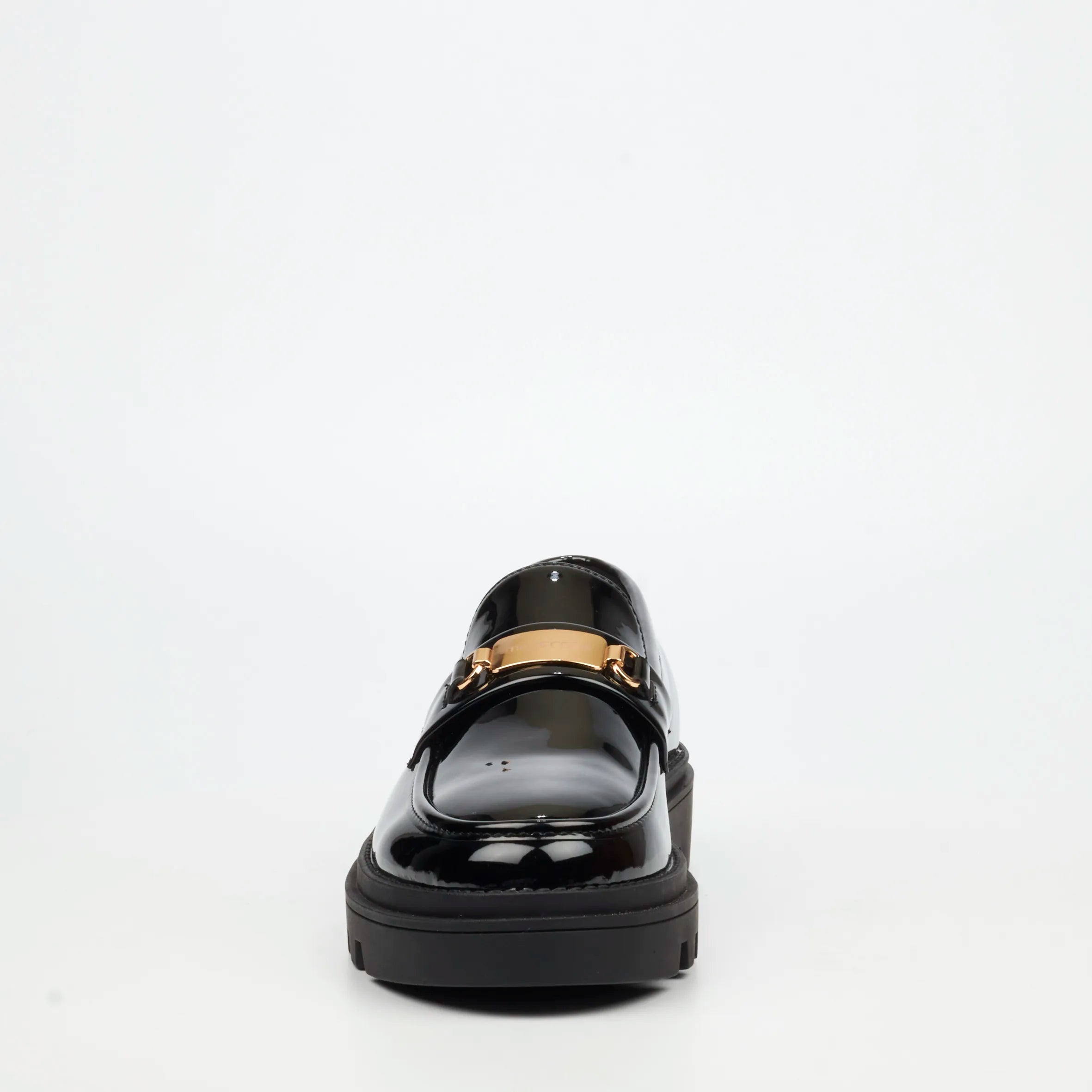 Mazerata Vinchey 90 Faux Patent Shoe - Black footwear Mazerata