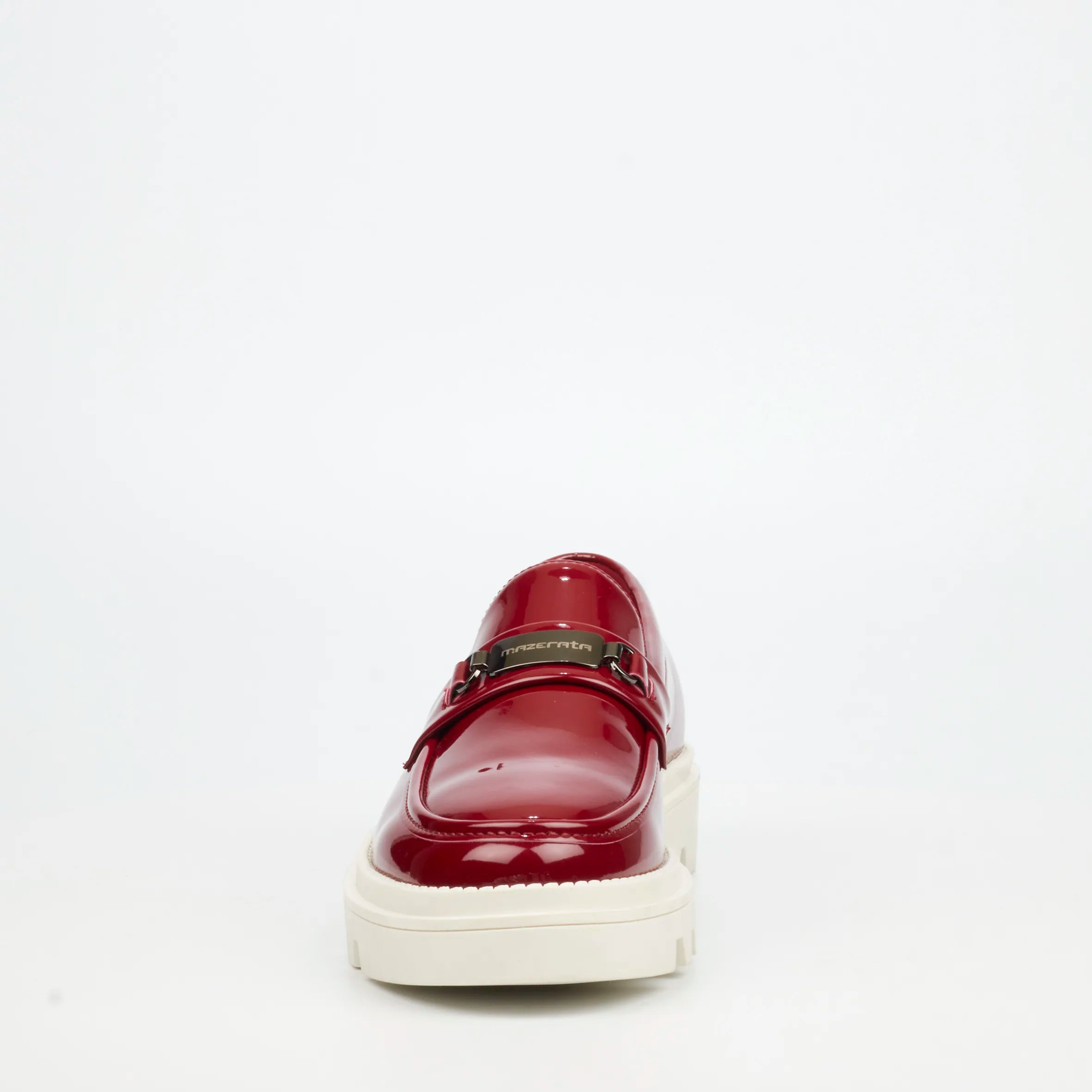 Mazerata Vinchey 90 Faux Patent Shoe - Burgundy footwear Mazerata