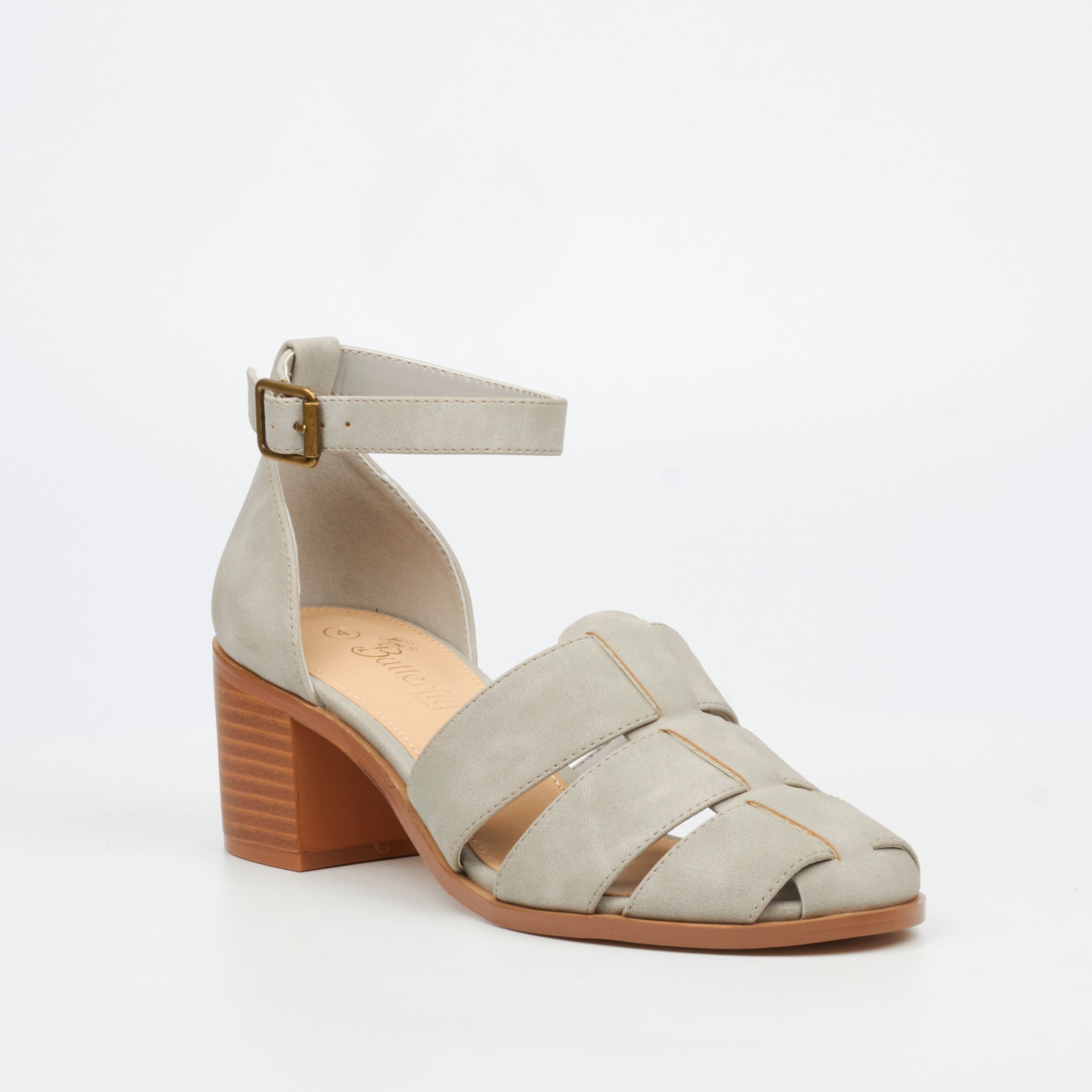 Butterfly Feet Wexley 2 Heel - Grey footwear Butterfly Feet