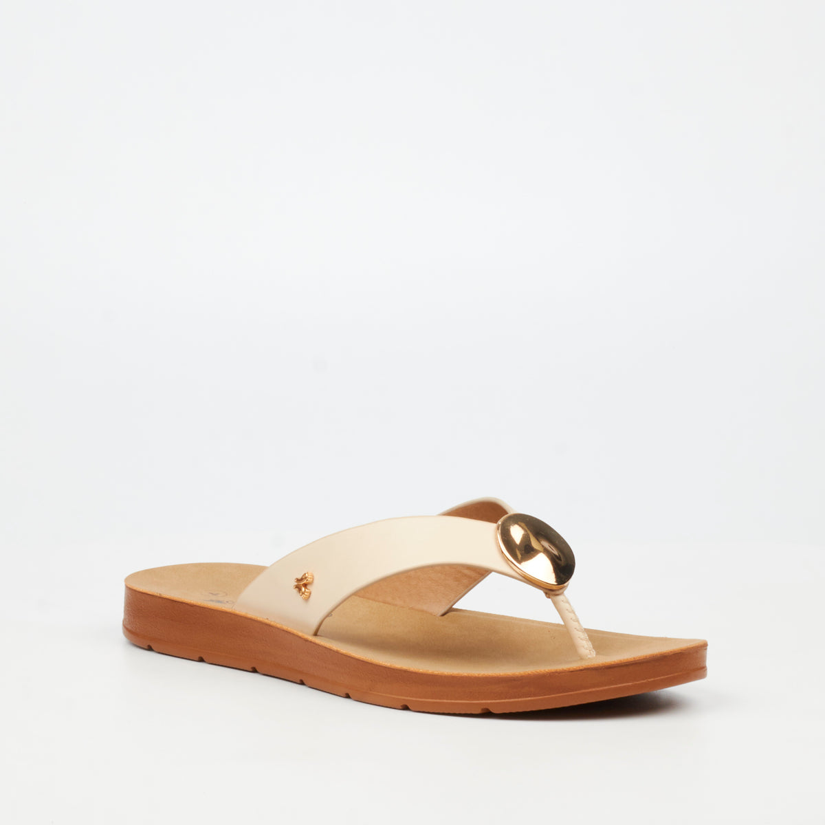 Butterfly Feet Zina 25 Flat Sandals - Beige footwear Butterfly Feet