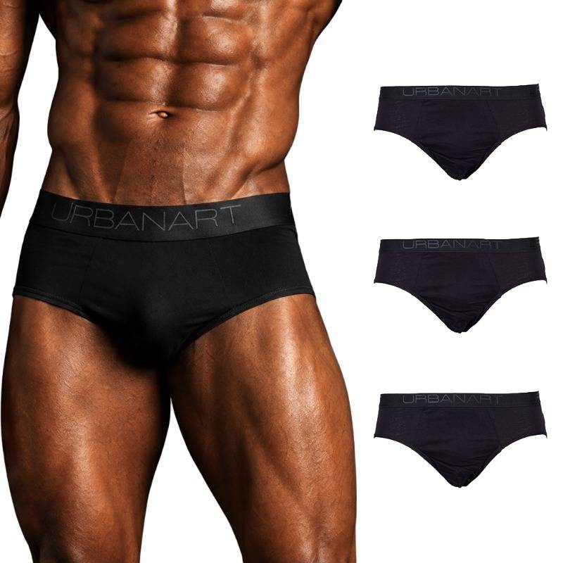 Urban Art Short Briefs – Midnight Trio (3 x Black) apparel Urbanart