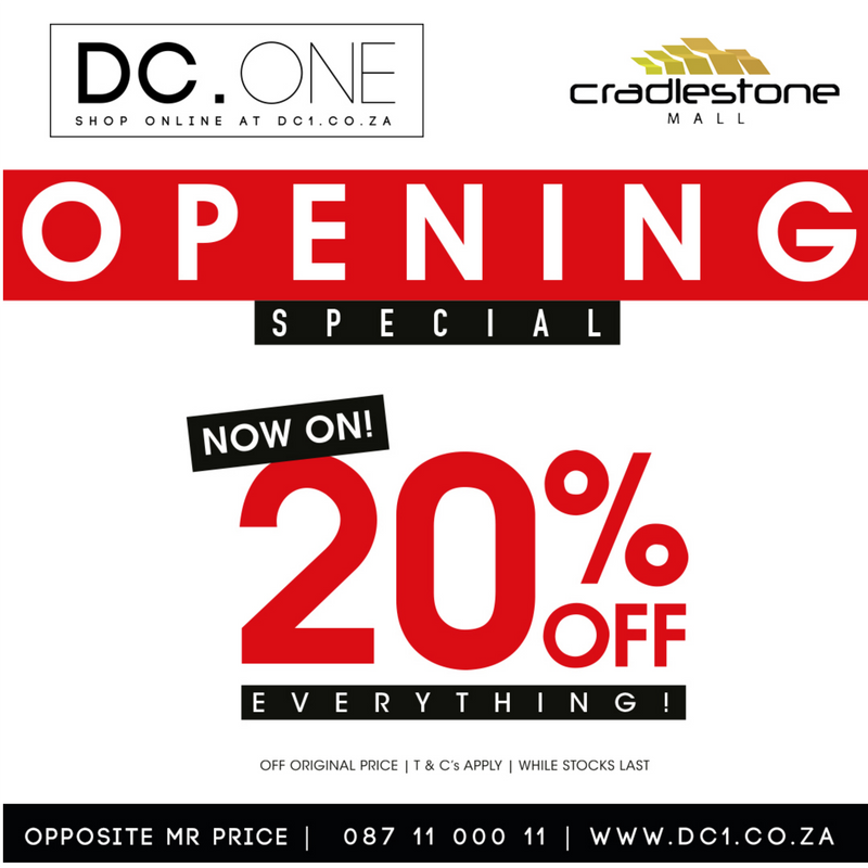 Grand Opening Alert: Discover the Exquisite New DC ONE Store at Cradlestone Mall!