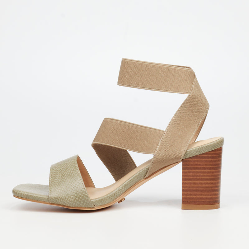 Butterfly Feet Abigail 1 Heel - Olive footwear Butterfly Feet   