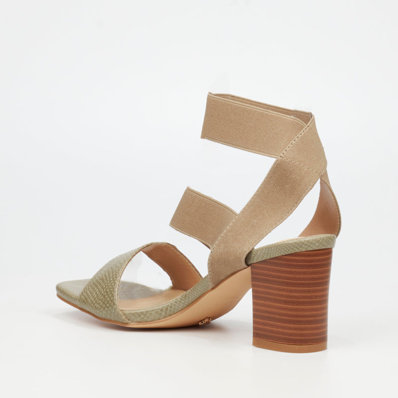 Butterfly Feet Abigail 1 Heel - Olive footwear Butterfly Feet   