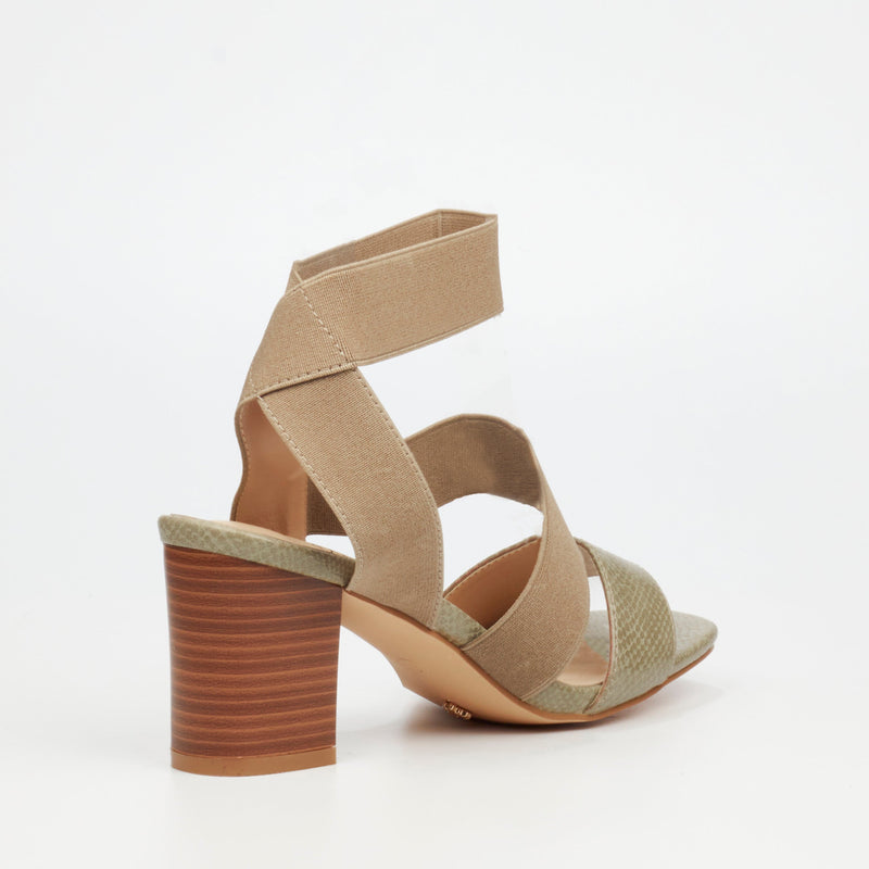 Butterfly Feet Abigail 1 Heel - Olive footwear Butterfly Feet   