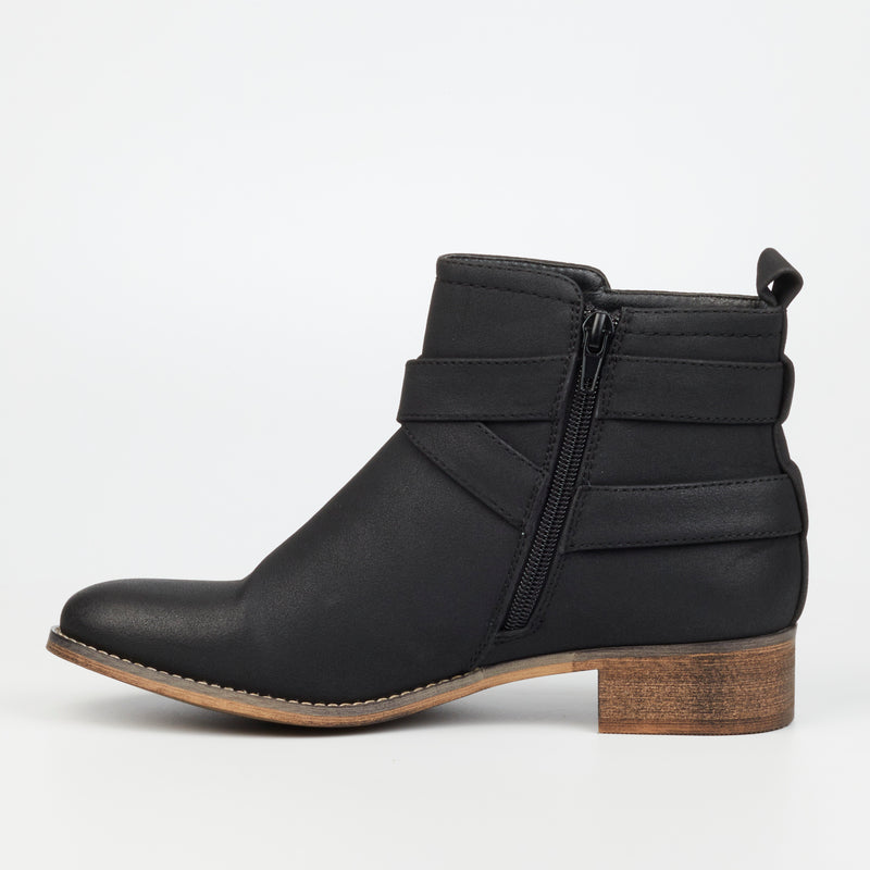 Miss Black Abir 3 Ankle Boot - Black footwear Miss Black   