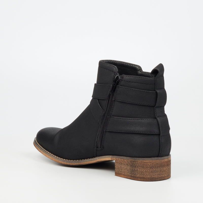 Miss Black Abir 3 Ankle Boot - Black footwear Miss Black   