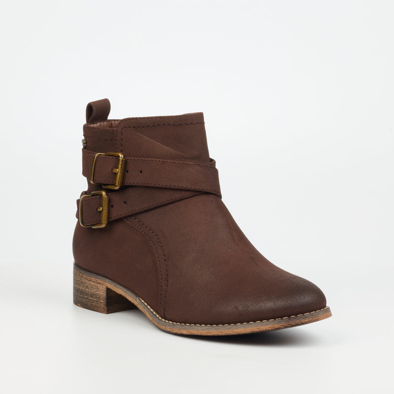 Miss Black Abir 3 Ankle Boot - Chocolate footwear Miss Black   