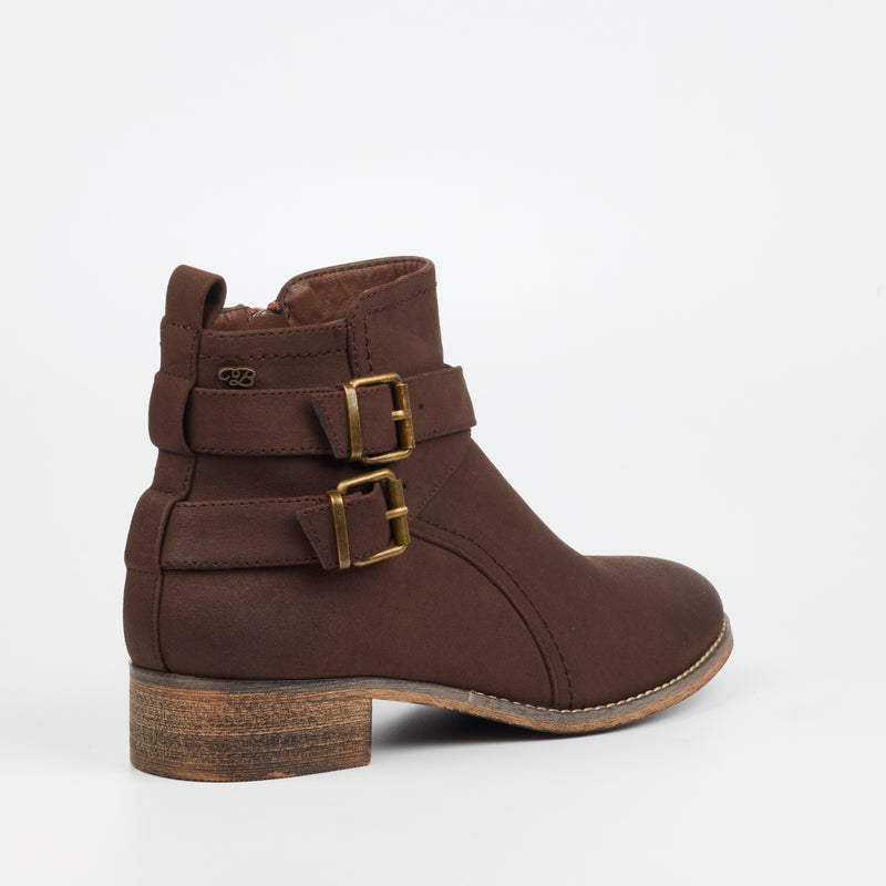 Miss Black Abir 3 Ankle Boot - Chocolate footwear Miss Black   