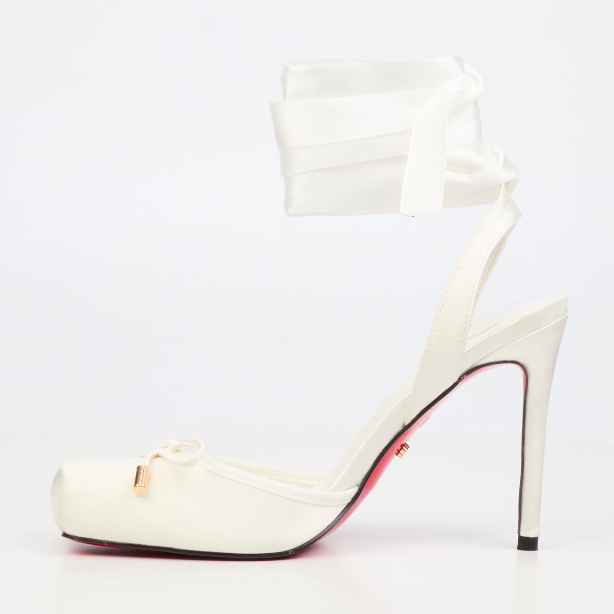 Miss Black Adina 1 Court - White footwear Miss Black