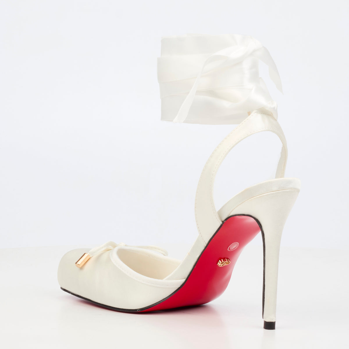 Miss Black Adina 1 Court - White footwear Miss Black