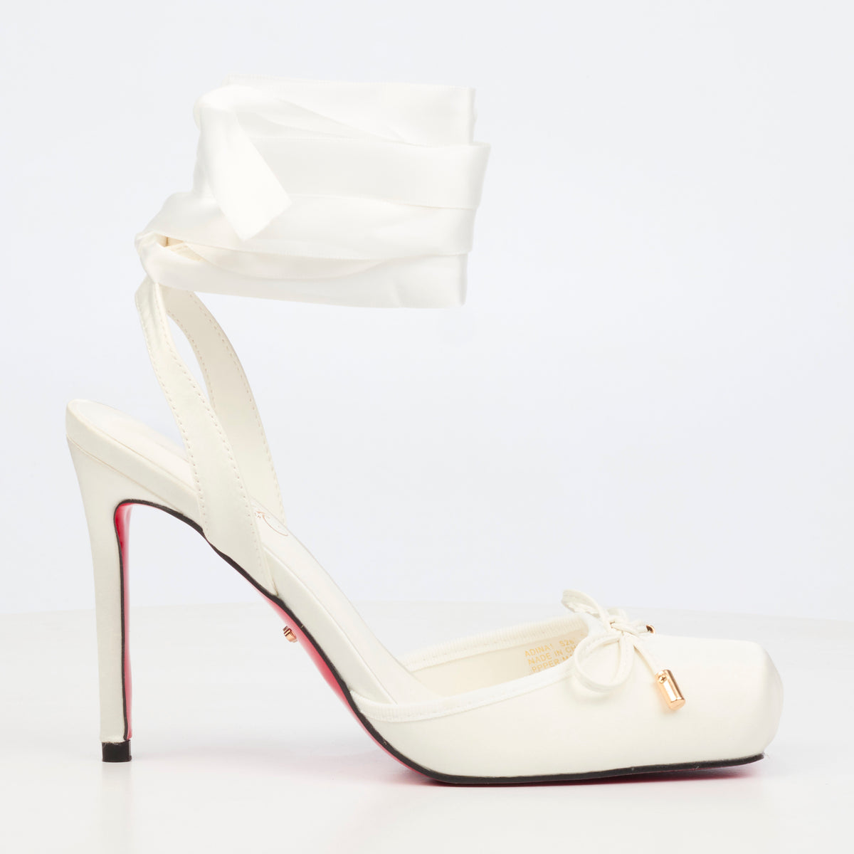 Miss Black Adina 1 Court - White footwear Miss Black