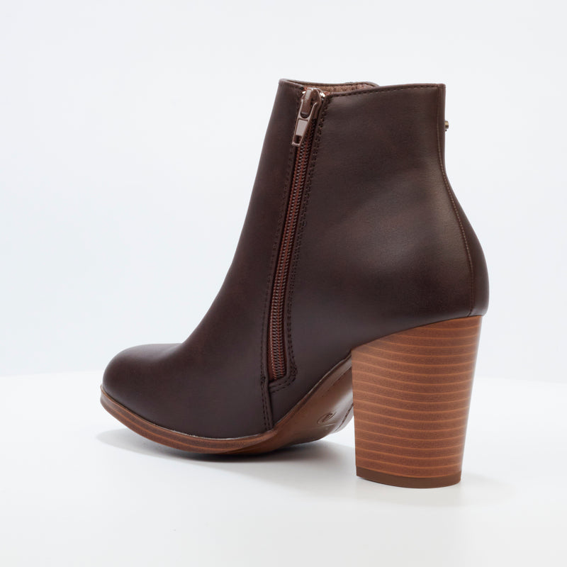 Miss Black Ahlam 10 Ankle Boot - Chocolate footwear Miss Black   