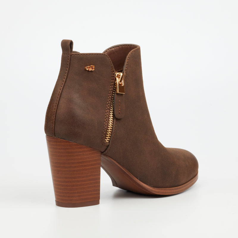 Miss Black Ahlam 1 Ankle Boot - Chocolate footwear Miss Black