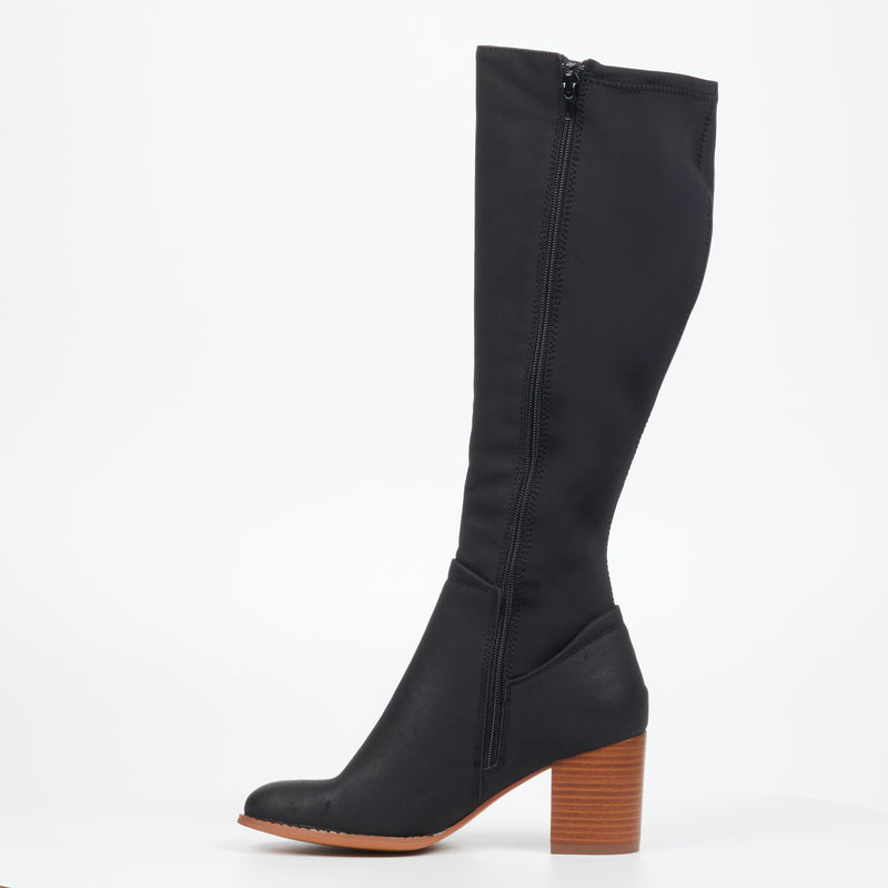 Miss Black Ahlam 7 High Boot - Black footwear Miss Black   
