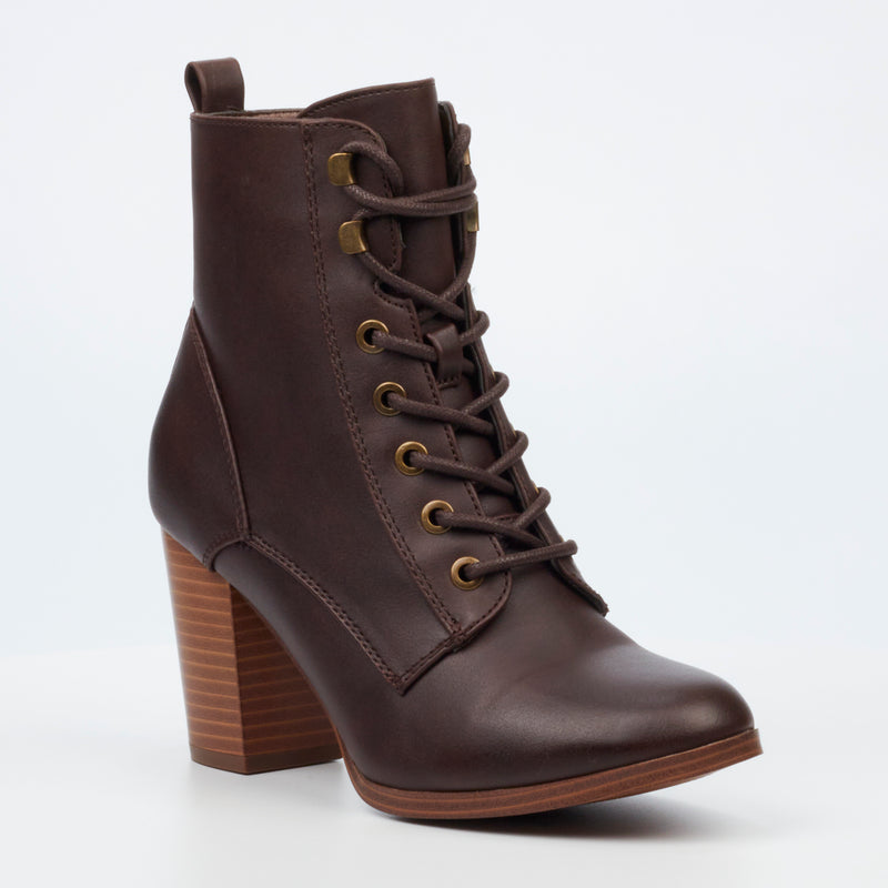 Miss Black Ahlam 8 Ankle Boot - Chocolate footwear Miss Black   