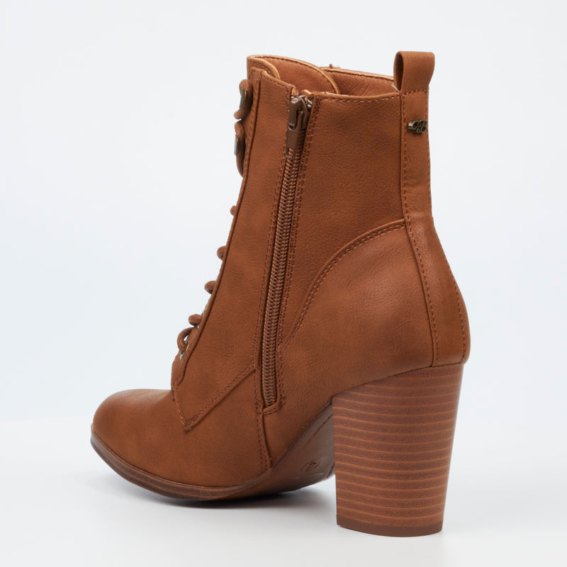 Miss Black Ahlam 8 Ankle Boot - Tan footwear Miss Black   