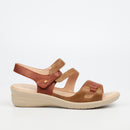 Butterfly Classics Ainsley 1 Wedge - Tan