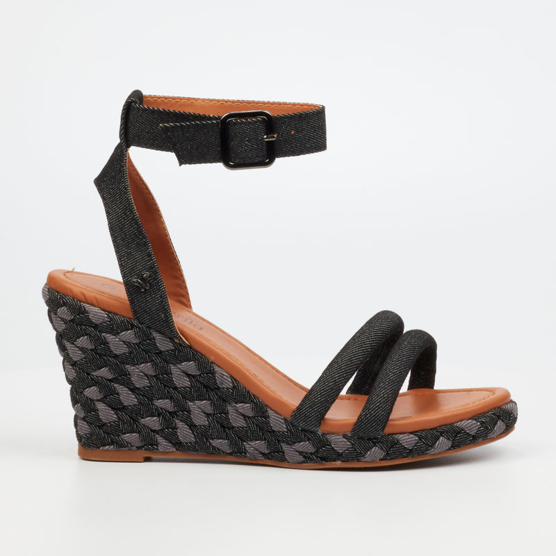 Butterfly Feet Aleah 1 Wedge - Black footwear Butterfly Feet   