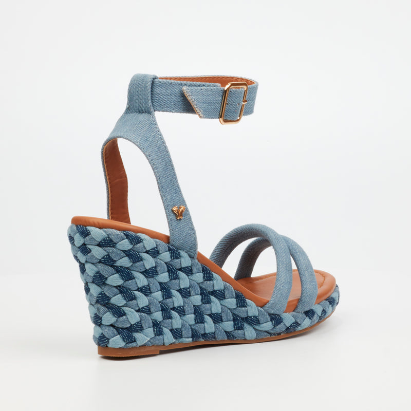 Butterfly Feet Aleah 1 Wedge - Blue footwear Butterfly Feet   