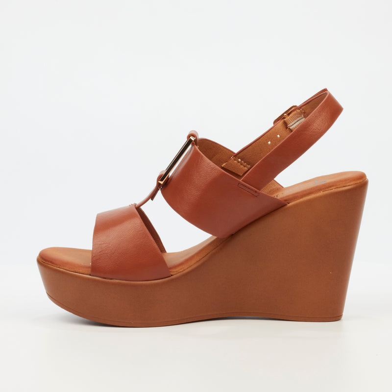 Butterfly Feet Allora 1 Wedge - Tan footwear Butterfly Feet   