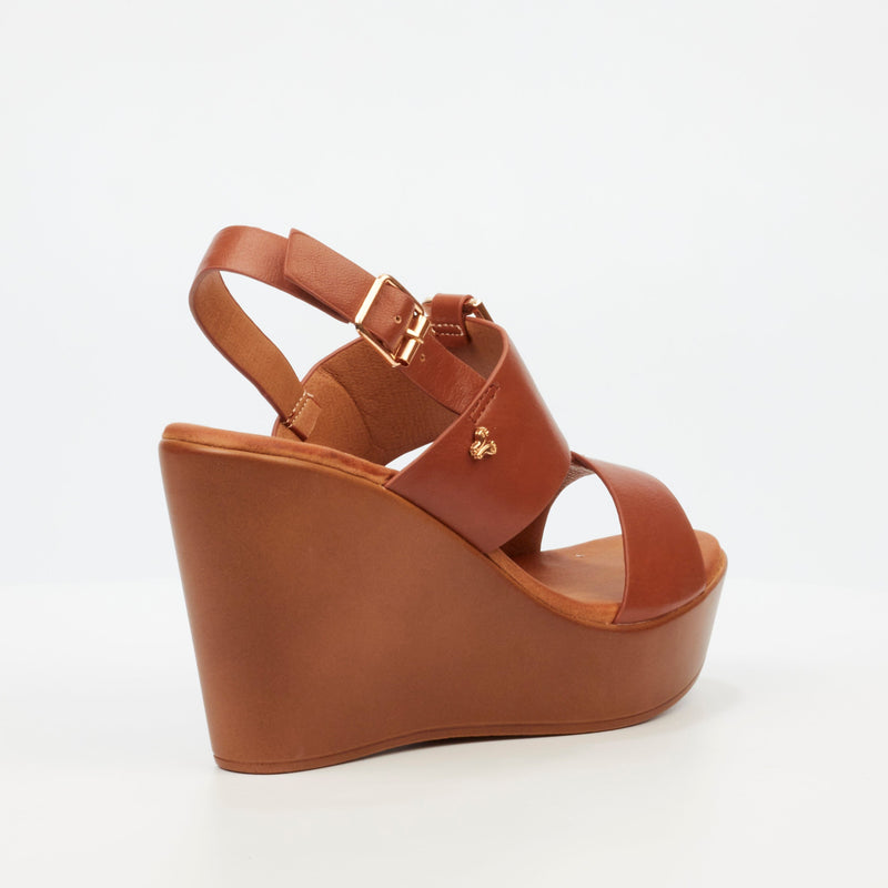 Butterfly Feet Allora 1 Wedge - Tan footwear Butterfly Feet   