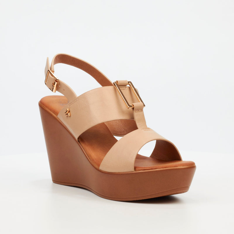 Butterfly Feet Allora 1 Wedge - Taupe footwear Butterfly Feet   