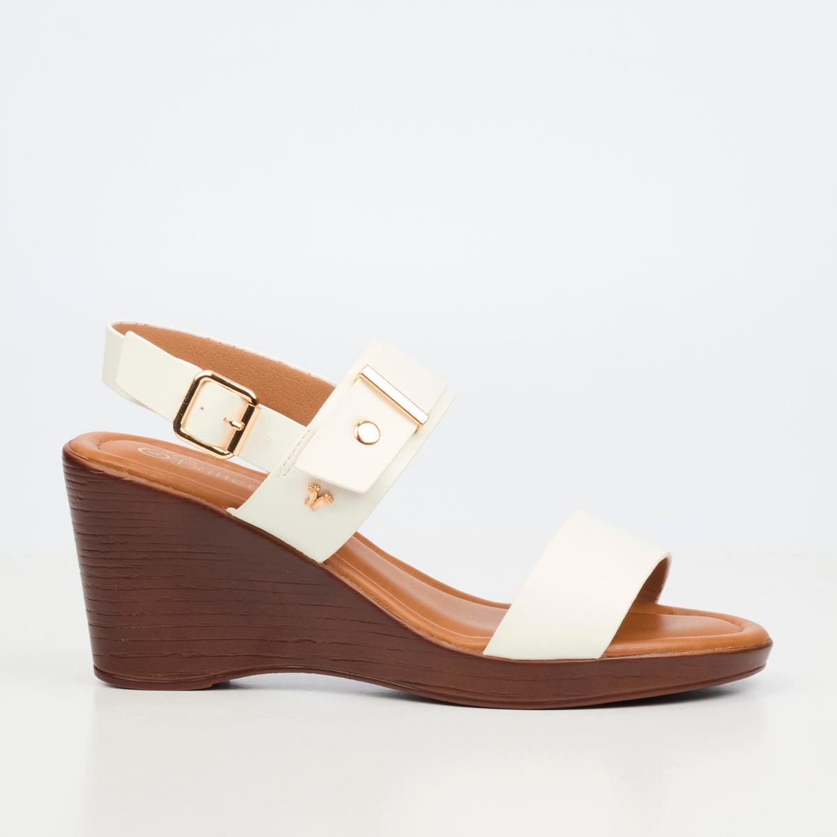 Butterfly Feet Allora 4 High Wedges - White