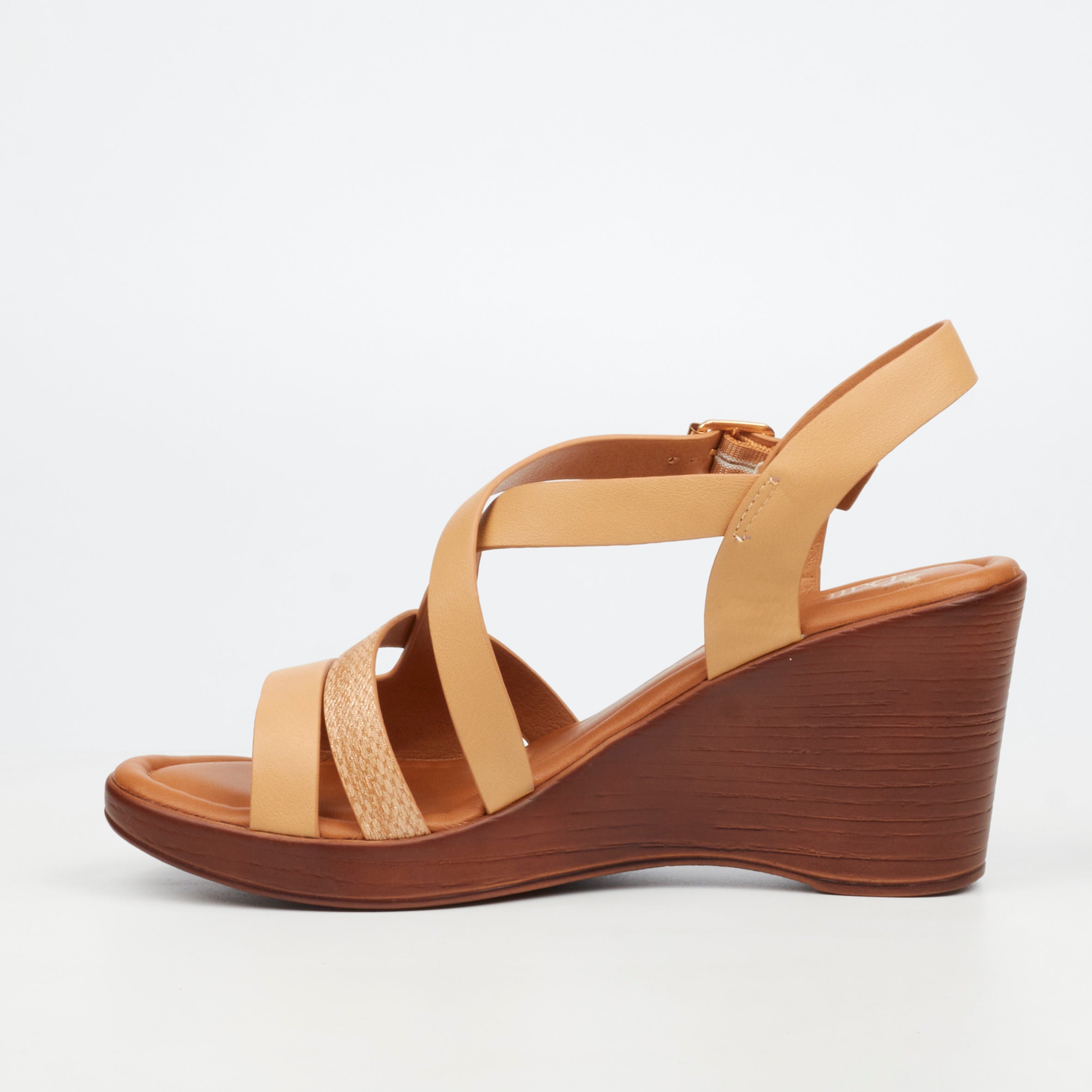 Butterfly Feet Allora 5 Wedge - Beige footwear Butterfly Feet