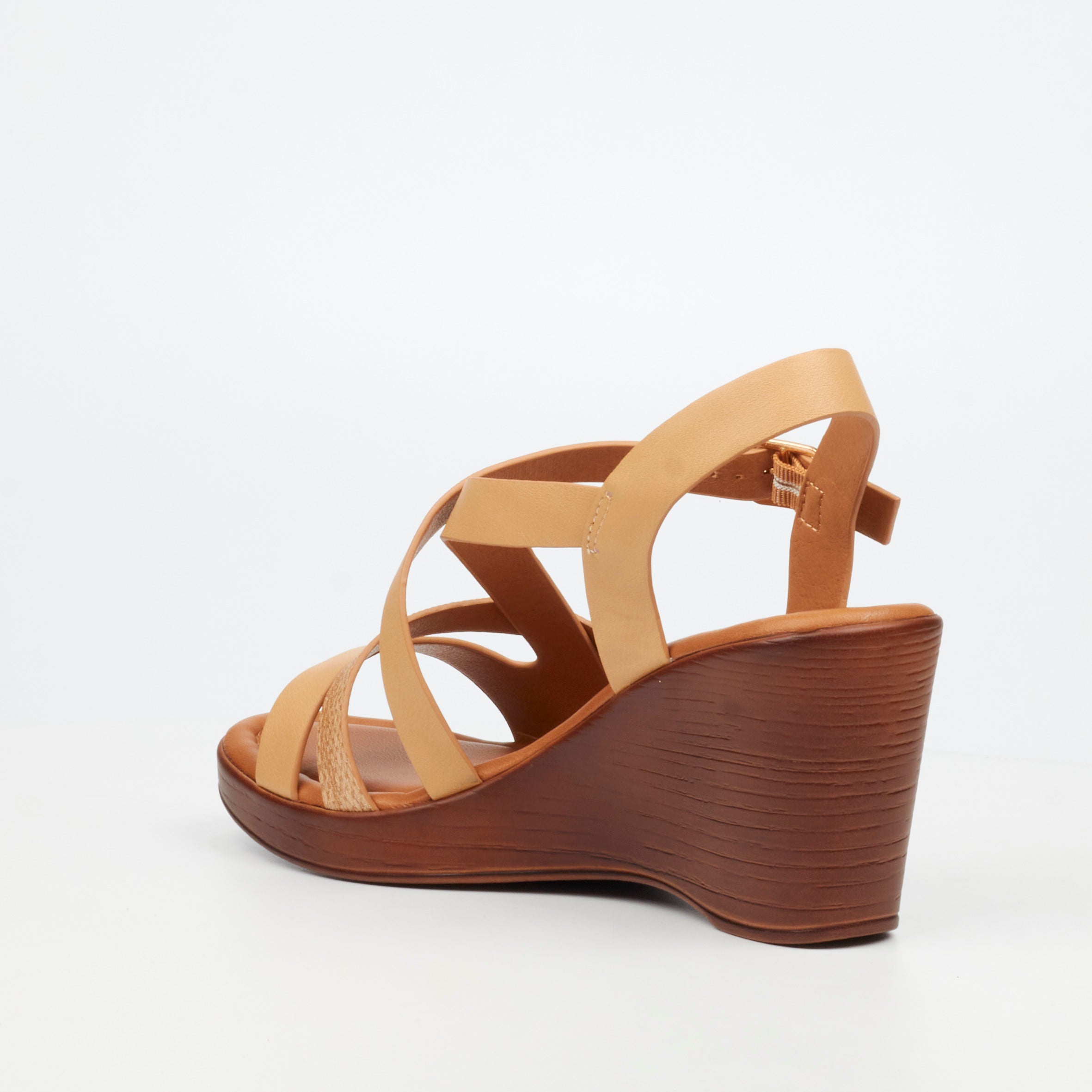 Butterfly Feet Allora 5 Wedge - Beige footwear Butterfly Feet