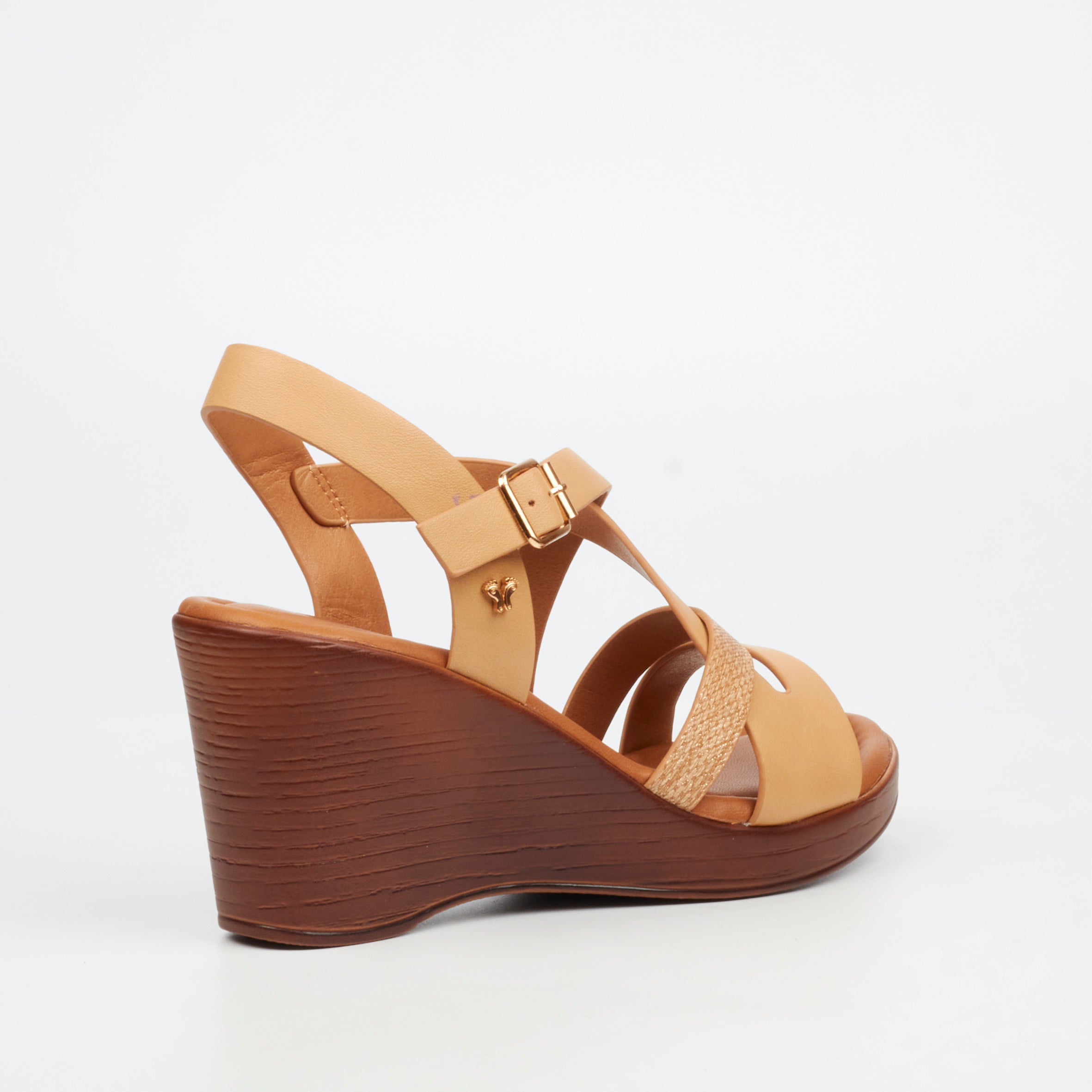 Butterfly Feet Allora 5 Wedge - Beige footwear Butterfly Feet