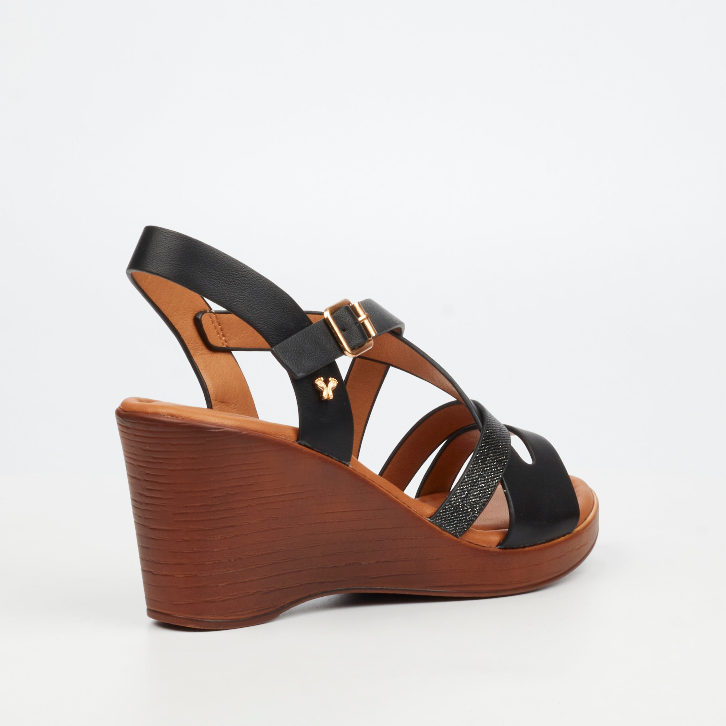 Butterfly Feet Allora 5 Wedge - Black footwear Butterfly Feet